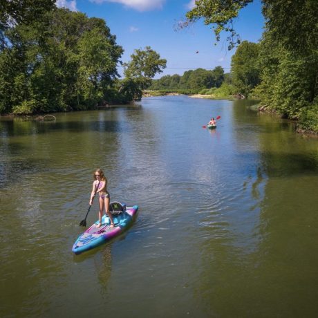 kayak on the river